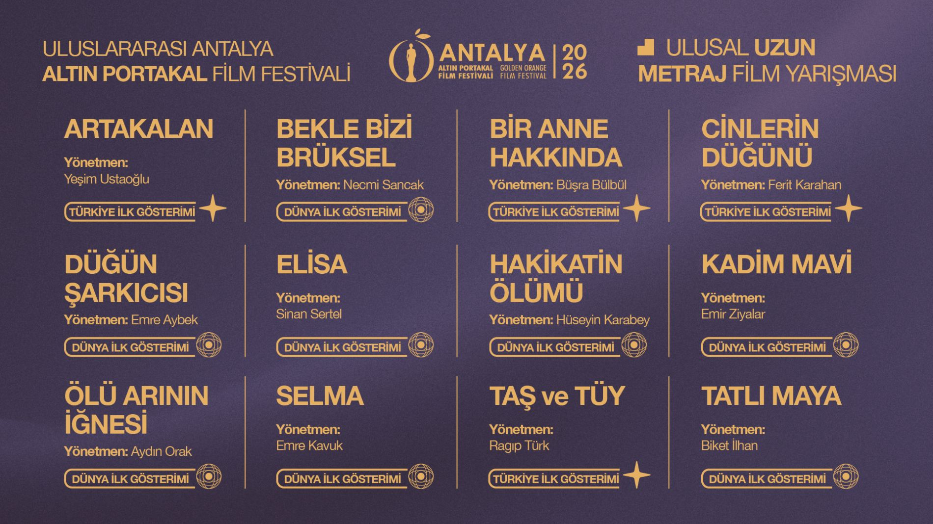 Antalya Altın Portakal Film Festivali’nde Yarışacak Filmler Açıklandı!