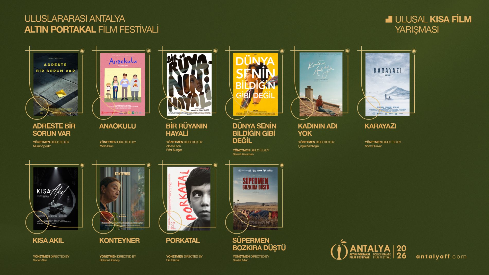 Antalya Altın Portakal Film Festivali’nde Ulusal Kısa Film’de Yarışacak Filmler Açıklandı!